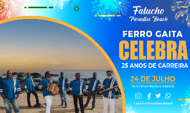 Show de Ferro Gaita em Celebração dos 25 Anos de Carreira no Falucho Paradise Beach